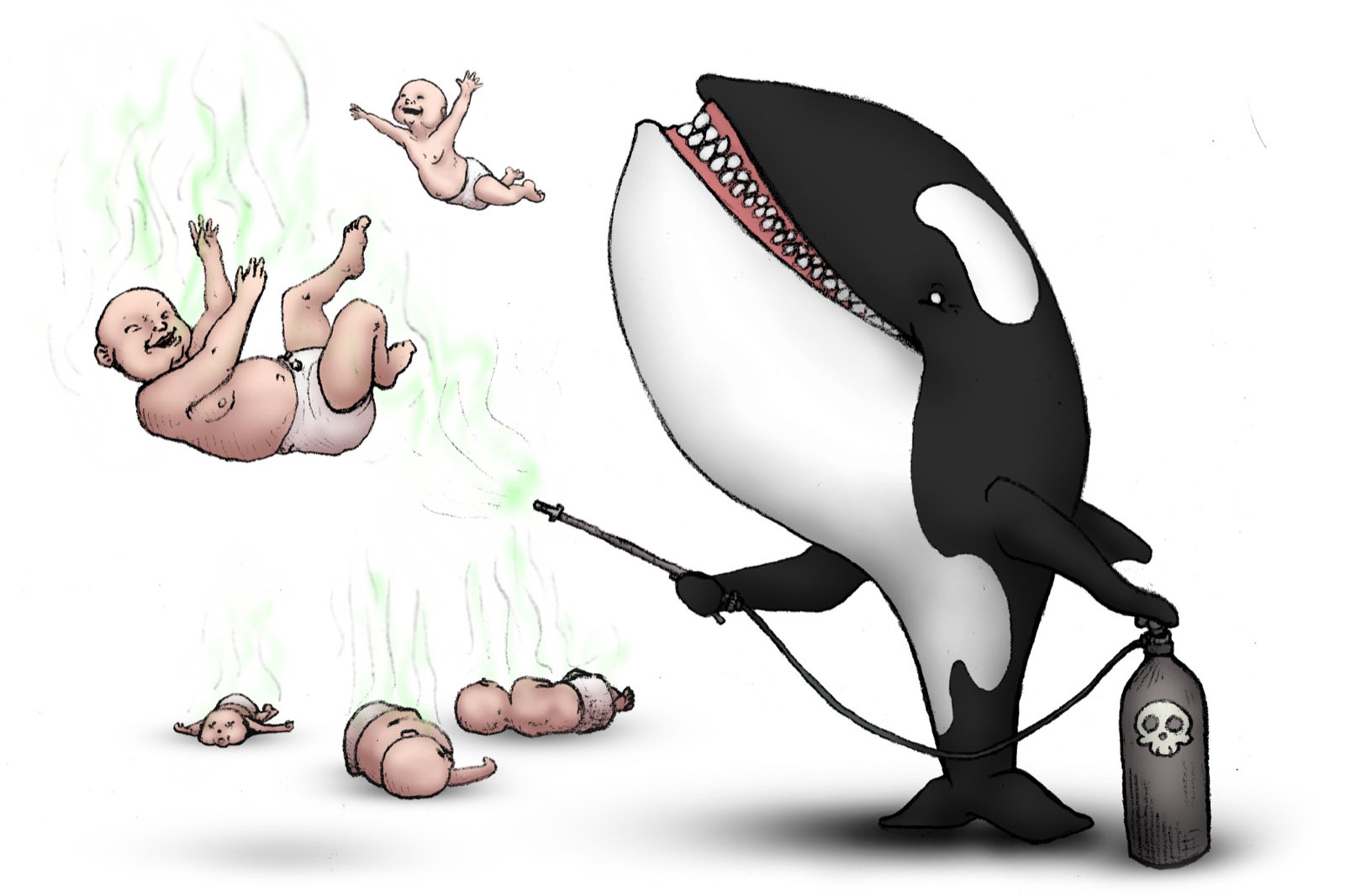 Orcakinder no. 29 — spray.