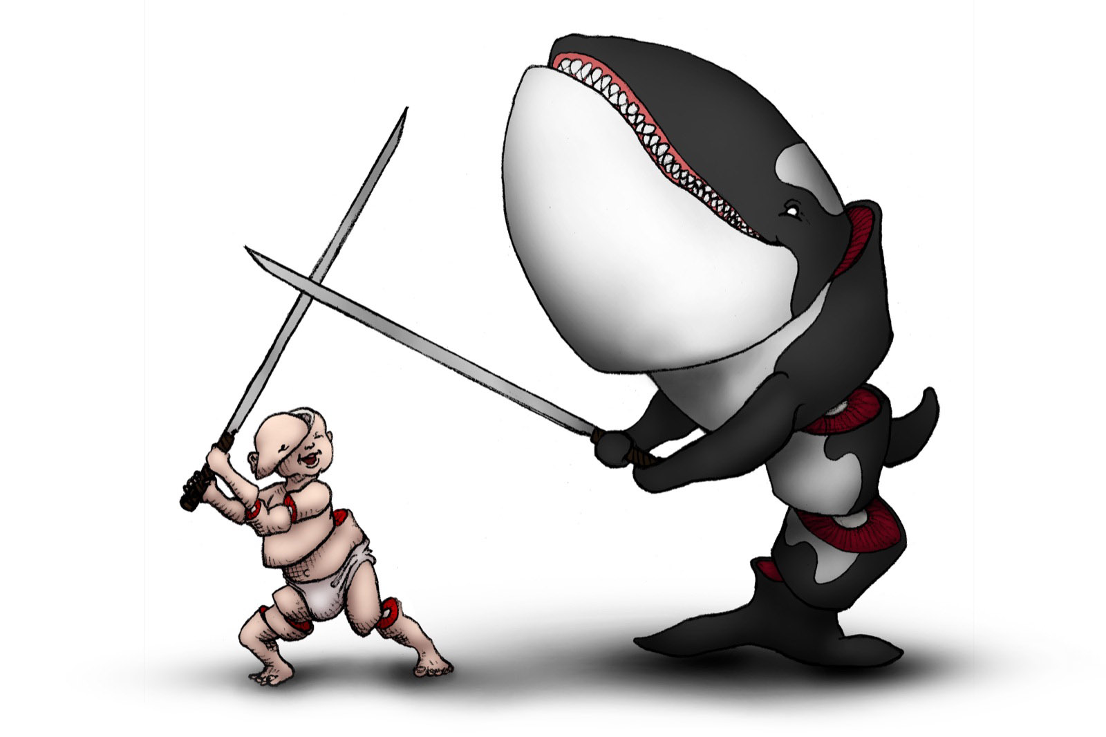 Orcakinder no. 37 — swords.