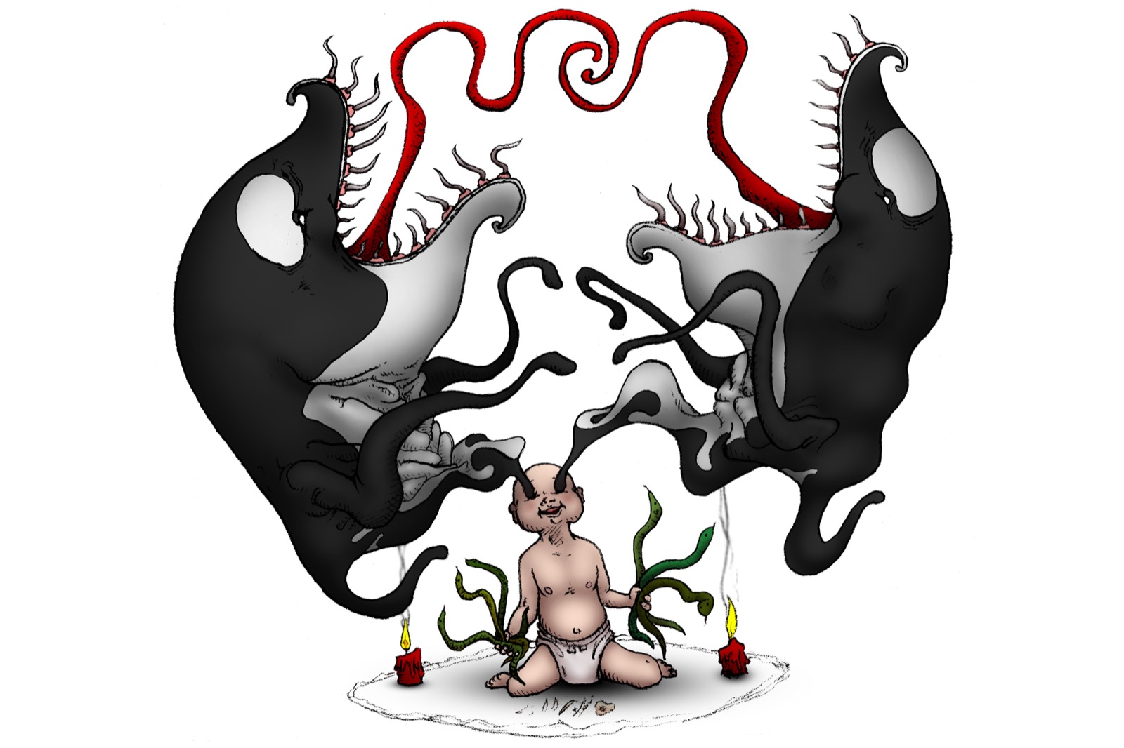 Orcakinder no. 40 — snakes.